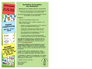 Invitation skolestart